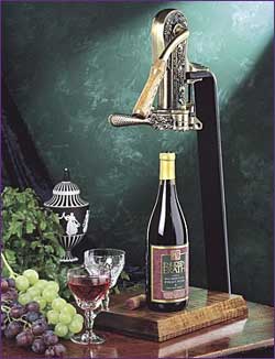 Photo of Rogar 0250 Estate Wine Opener Gift Set - Antique Brass with Hardwood Base