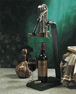 Photo of Rogar 0251 Estate Wine Opener Set - Antique Bronze with Evergreen Granite Base
