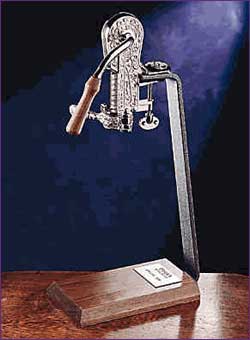Photo of Rogar 0650 Nickel-Plated Centennial Champion Wine Opener Set - Walnut Base