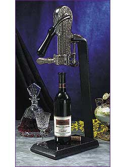 Photo of Rogar 0651 Nickel-Plated Centennial Champion Wine Opener Set - Absolute Black Granite Base