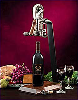 Photo of Rogar 0850 Champion Wine Opener Set - Antique Pewter with Hardwood Base