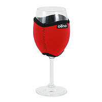 Vino Hug Wine Glass Sleeve - Red