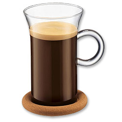 Photo of Bodum 10436-10 Shin Bistro Coffee Cup w/Cork Coaster (Set of 2)