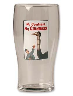 Guinness Vintage Poster Pint Glasses