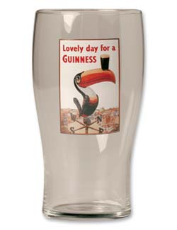 Guinness Vintage Poster Pint Glasses