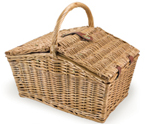 Picnic Time Piccadilly Double-Lid Picnic Basket for 2
