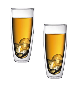 Photo of Bodum 4563-10US Pavina Double Wall Iced Tea Glass (Set of 2)