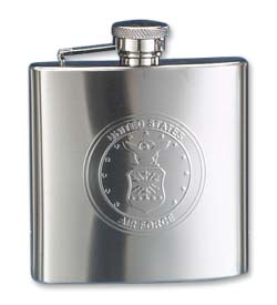 Photo of Stainless Steel 6oz US Air Force Hip Liquor Flask