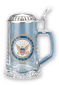 Photo of US Navy Glass Beer Stein