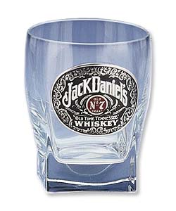 Photo of Jack Daniel's Pewter Badge DOF Glass