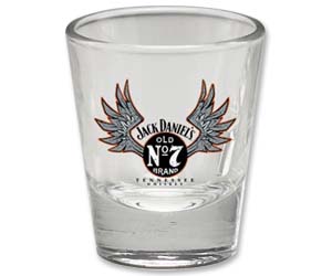 Jack Daniel's Wings Logo Shot Glass