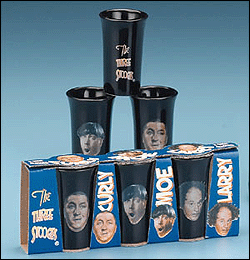 Photo of Three Stooges Shot Glasses w/ Gift Box ( Set of 3)