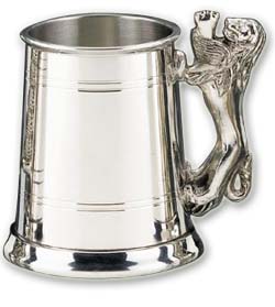Photo of Pewter Lion Handle Beer Tankard