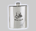 Best Man 6oz Hip Flask