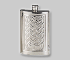 Celtic Knotwork Pewter Liquor Flask