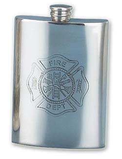 Photo of Pewter Fireman's Flask