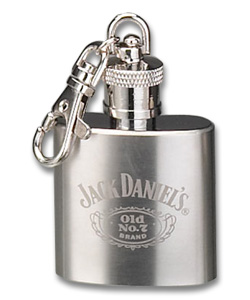 Photo of Jack Daniel's Belt Loop Keychain Stainless Steel Flask- 1 oz.