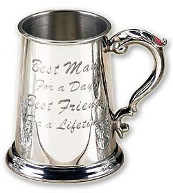 Photo of Best Man Pewter Beer Tankard