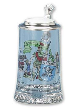 Photo of Firefighter Glass Beer Stein