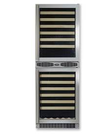 Photo of Marvel 66SWCE-BS-G Sentry Digital 108-Bottle Dual Zone Wine Cellar