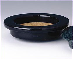 Photo of Black Marble Grande Wine Bottle Coaster