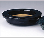 Black Marble Grande Wine Bottle Coaster