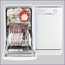 Photo of Danby DDW1802W Slim Line Built-In Energy Star Dishwasher.