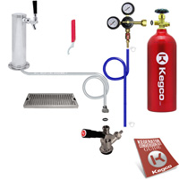 Deluxe Tower Kegerator Conversion Kit - EBDTCK-542_5T - With Tank - Kegco.com & Marketplace