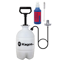 Deluxe Hand Pump Pressurized Keg Beer Kegerator Cleaning Kit w/ 32 oz. Cleaner