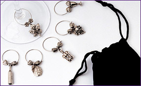 Photo of Wine Glass Charms Gourmet Collection Set of 12