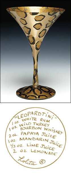 Photo of Lolita Martini Glass - Leopardtini Martini Glass