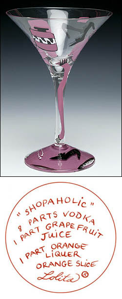 Photo of Lolita Love My Martini Glass - Shopaholic Martini Glass