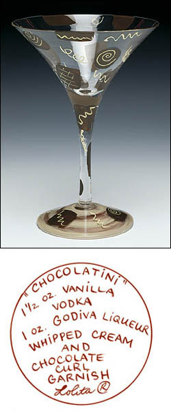 Photo of Lolita Love My Martini Glass  - Chocolatini Martini Glass