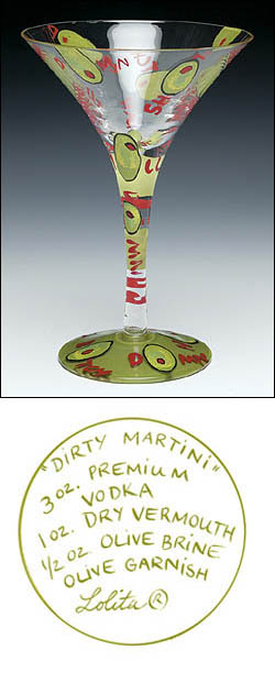 Photo of Lolita Love My Martini Glass - Dirty Martini Glass
