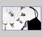 Wine Glass Charms Gourmet Collection Set of 12