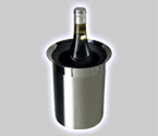 Oggi 2 Tone Stainless Steel Wine Cooler w/Freezer Insert