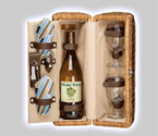 Picnic Time Bacchus Driftwood Single Wine Basket