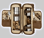 Photo of Picnic Time Doppio Insulated Tote w/Coffee & Tea Service for 2