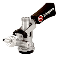 Inventory Reduction - D System Ergonomic Keg Coupler with Lever Handle and Stainless Steel Probe