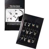 Land & Sea Wine Glass Charms Collection Set - Black Box
