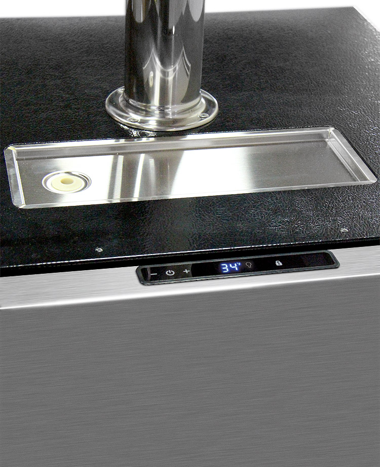 Marvel ML24BNS1RSX2HB Kegerator with XCLUSIVE 2 Faucet Home