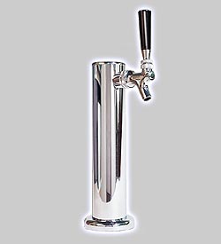 Photo of D4740 Chrome Metal 1-Faucet Beer Tower- 2 1/2