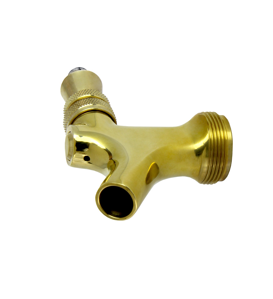 PVD Brass Plated Stainless Steel Beer Faucet with Stainless Steel Lever