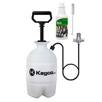 Deluxe Hand Pump Pressurized Keg Beer Kegerator Cleaning Kit w/ 32 oz. Cleaner
