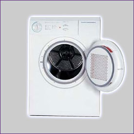 Photo of Summit SPDE1110 11 Lb Stackable Front Loading Dryer.