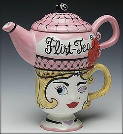 Photo of Flirt-Tea Teapot & Cup by Peggy Turchette