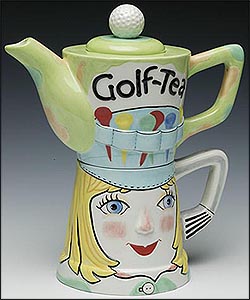 Photo of Golf-Tea Teapot & Cup by Peggy Turchette