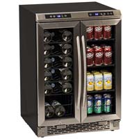 Side-by-Side Dual Zone Wine/Beverage Cooler