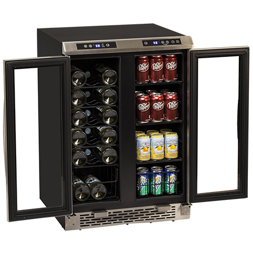Avanti WBV19DZ Side by Side Dual Zone Wine and Beverage Refrigerator