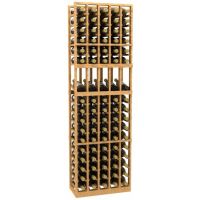 5 Column Display Wood Wine Rack